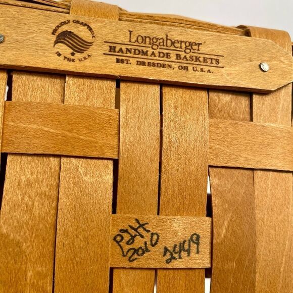 VINTAGE 4” LONGABERGER BERRY BASKET LINER AND PROTECTOR 2010 - Picture 7 of 8